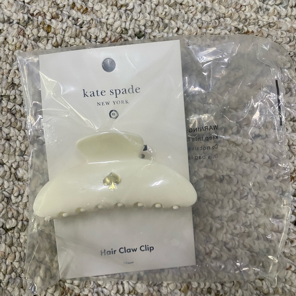 Kate Spade ♠️ X Target Limited Edition Cream Hair Claw Clip
